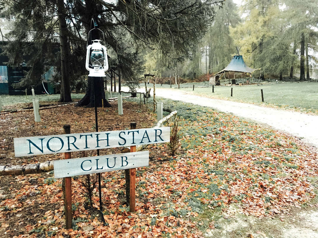 The entrance sign at North Star Club in Yorkshire